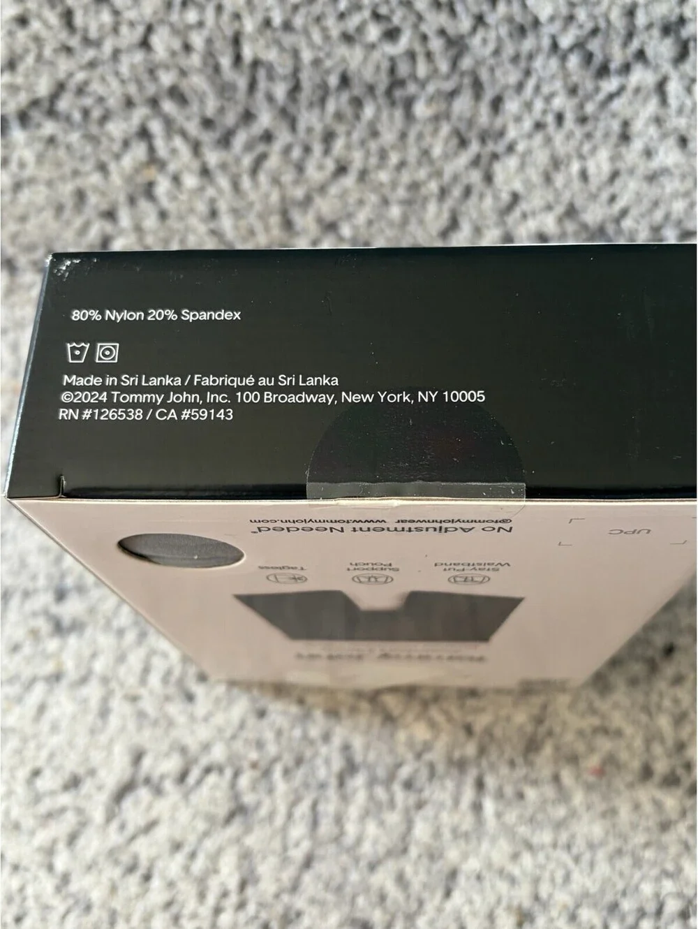 Tommy John Comfort Micro Trunks 3 Pack Black Men's XL New in Box
